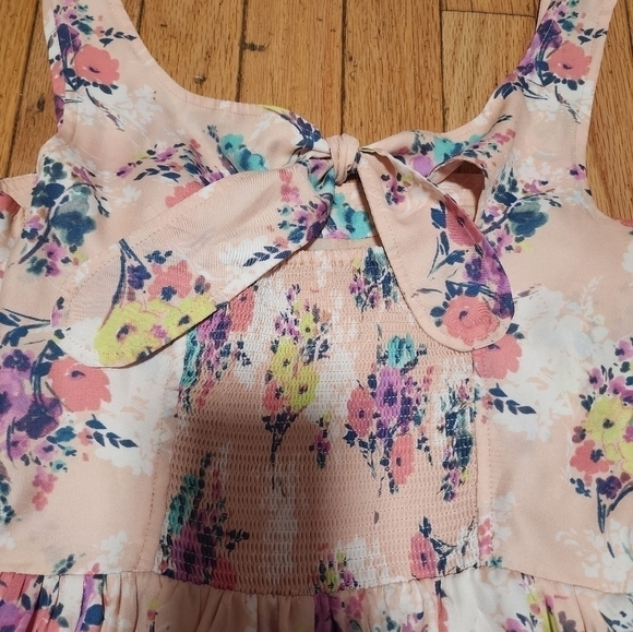 𝅺LC Lauren Conrad Women's Fit & Flare Sweetheart Floral Pink Dress - Picture 6 of 13